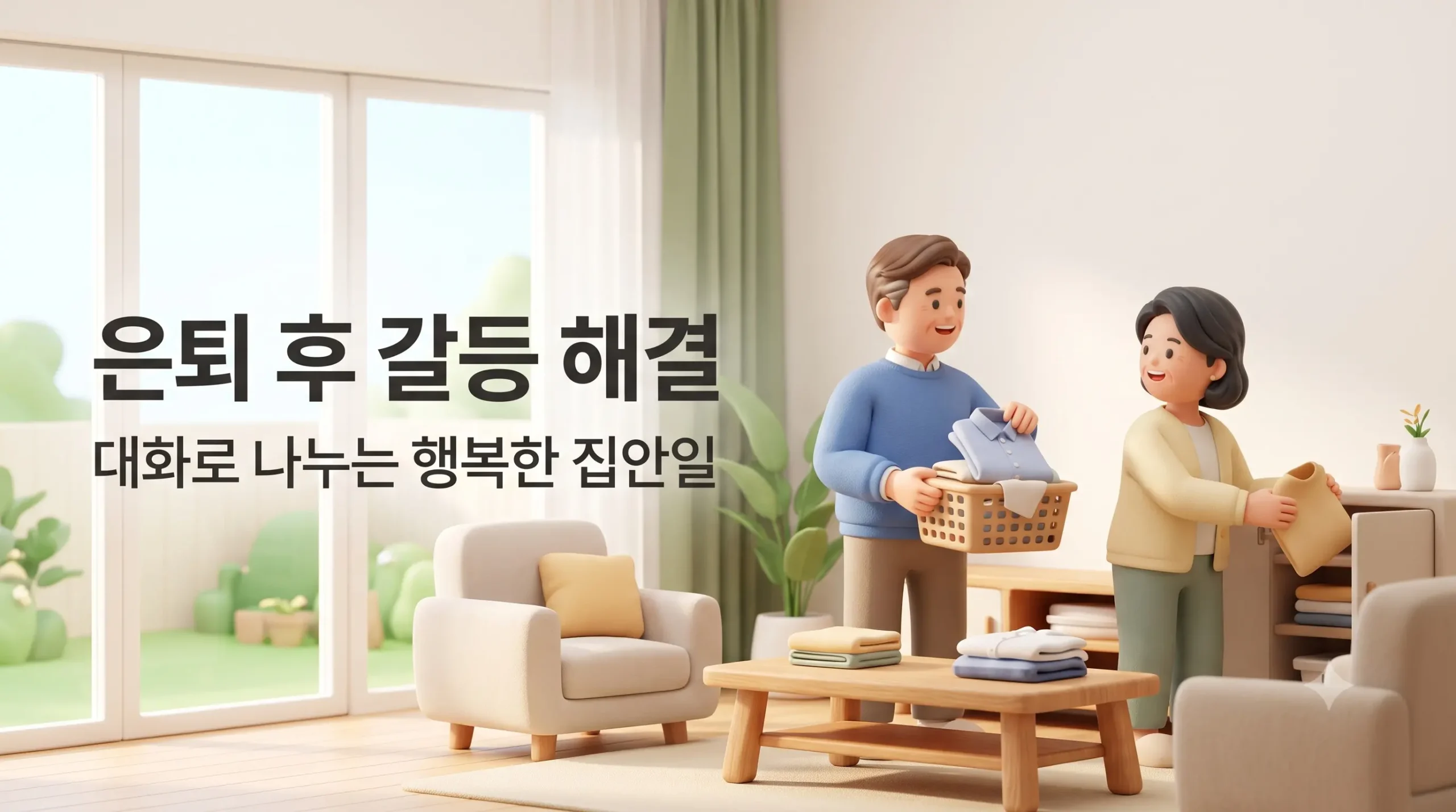 은퇴한 남편의 가사 노동 분담 갈등 없이 집안일 역할을 나누는 대화의 기술