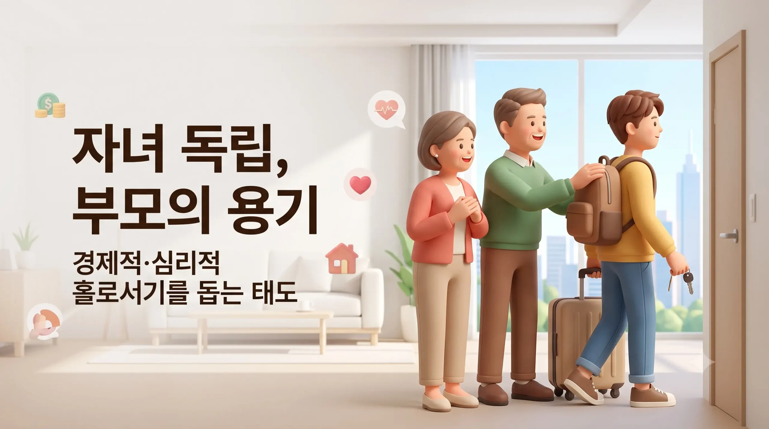 캥거루족 자녀 독립시키기 다 큰 자녀의 경제적·정서적 홀로서기를 돕는 부모의 태도