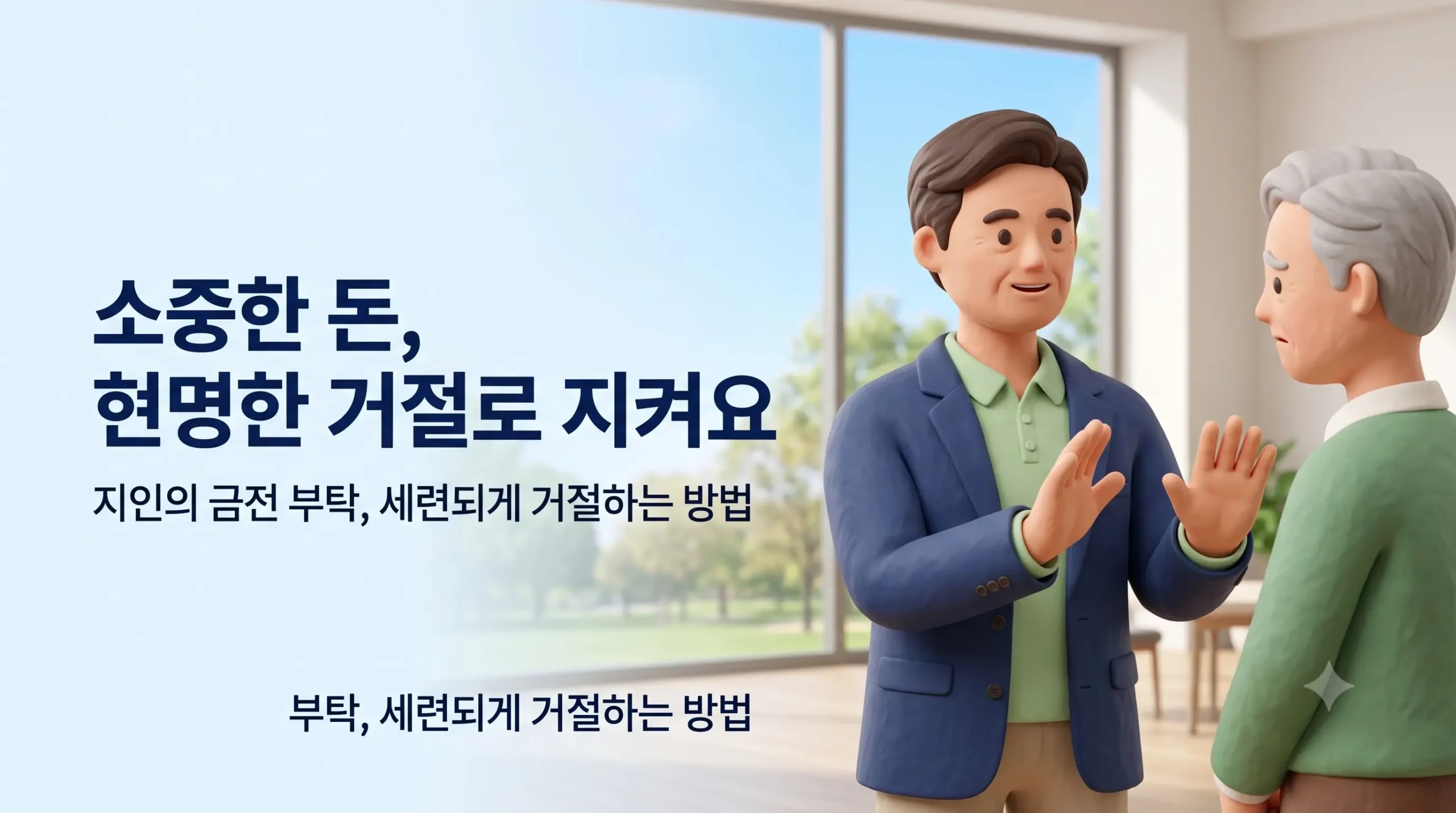 돈 잃고 사람 잃는 시니어 돈거래 친구나 지인의 빌려달라는 부탁 현명하게 거절하는 멘트