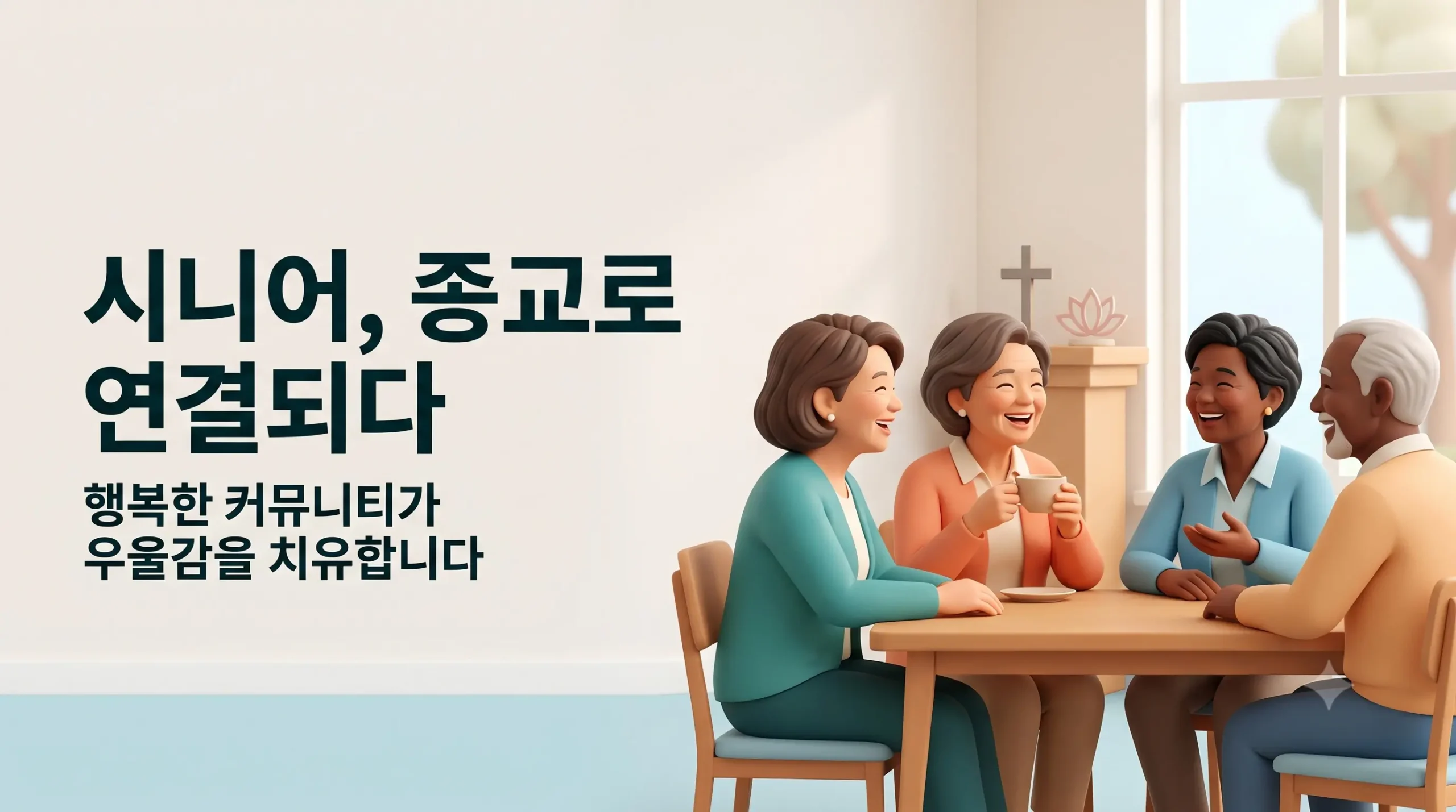종교 활동이 시니어 정신 건강과 대인관계에 미치는 긍정적 영향과 주의점