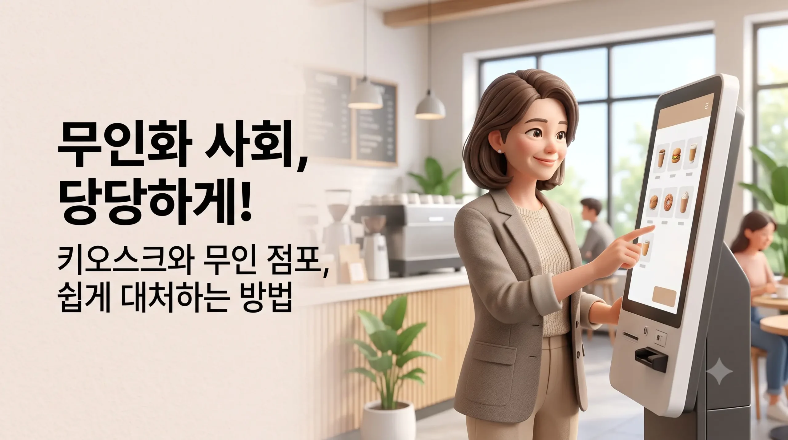키오스크, 무인 점포 앞에서 당황하지 않고 대처하며 사회적 단절감 극복하기 사회 및 세대 간의 관계 관점에서의 종합 연구 보고서